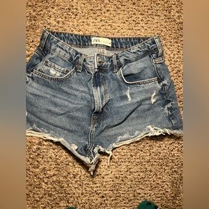 Zara denim shorts